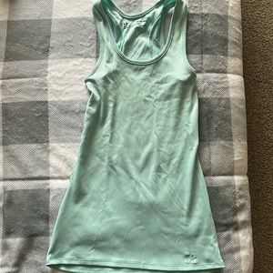 Underarmour light blueish green tank top, size XS, heat gear